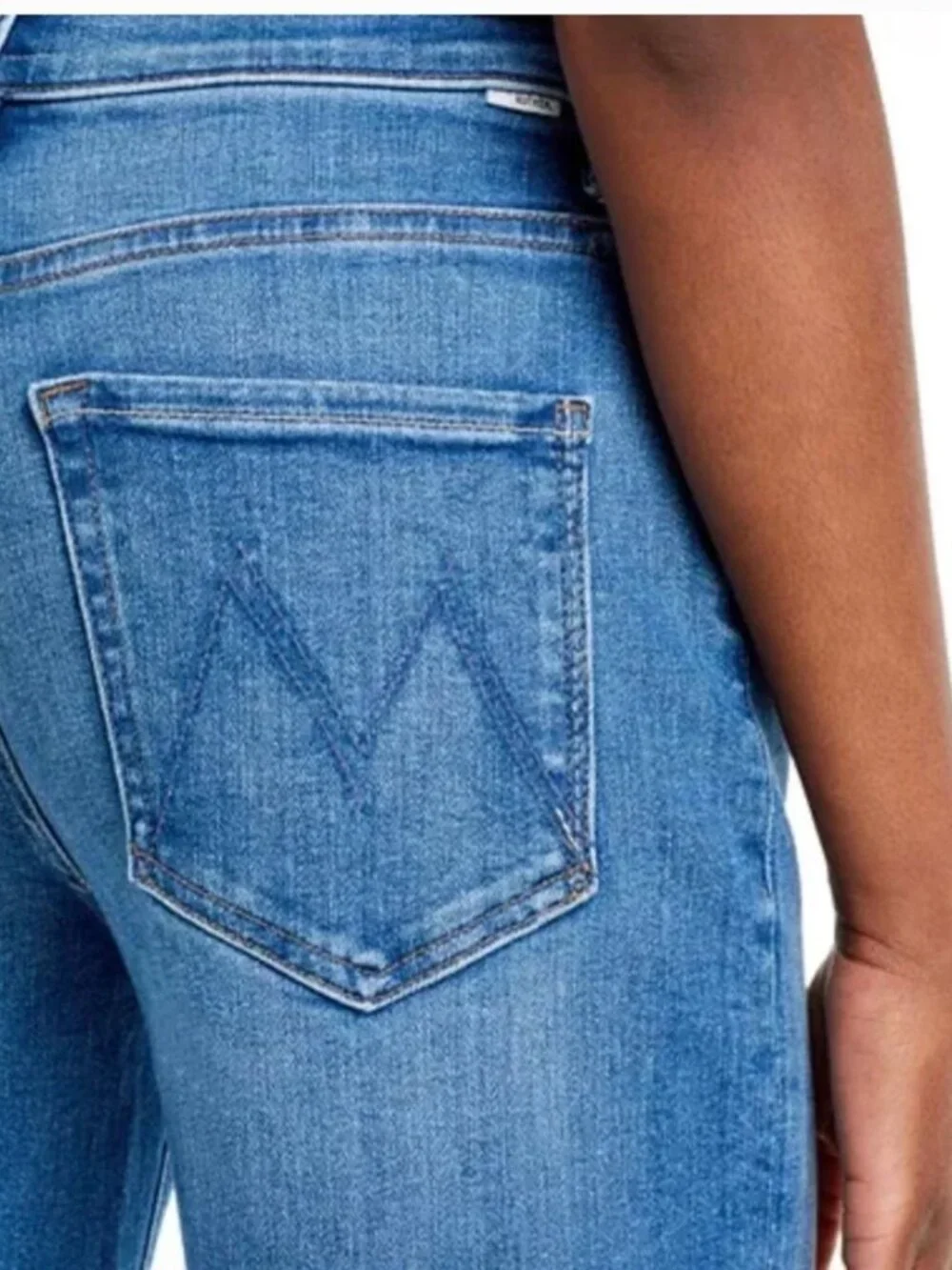 MOTHER The Dodger High Rise Ankle Wide Leg Jeans in Work Hard Play Hard Wash